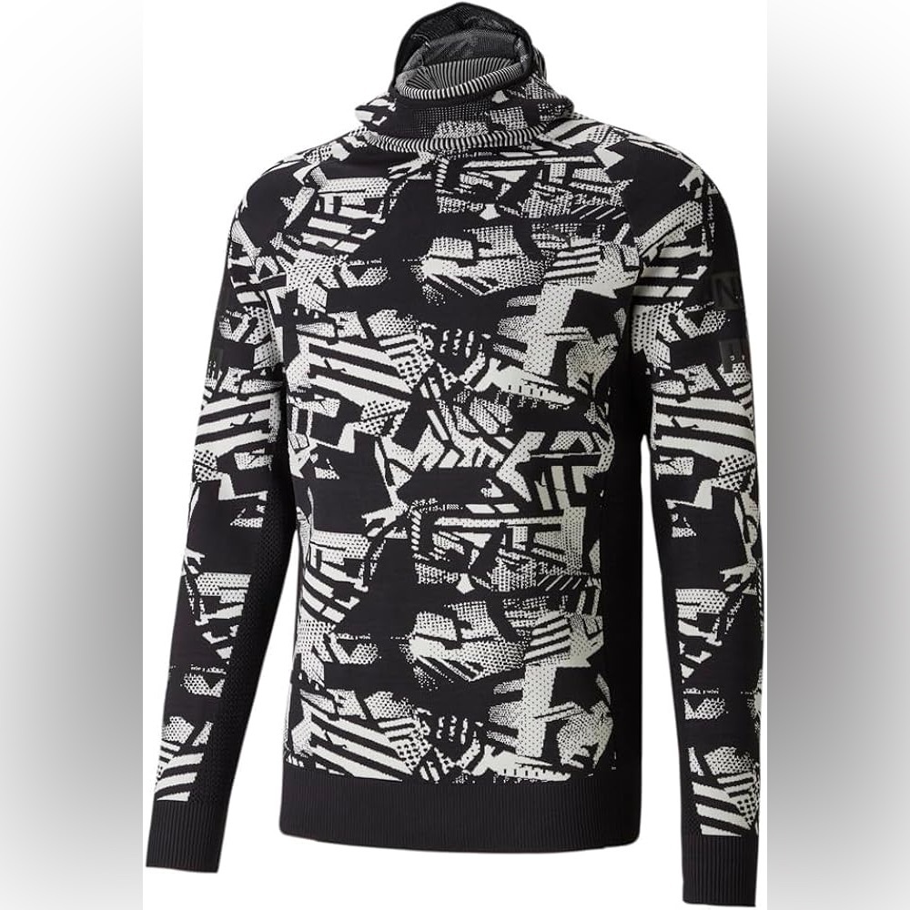 NWT PUMA Nemen X Scuba Graphic Long Sleeve Sweatshirt Mens Black